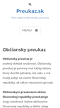 Mobile Screenshot of preukaz.sk