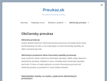 Tablet Screenshot of preukaz.sk